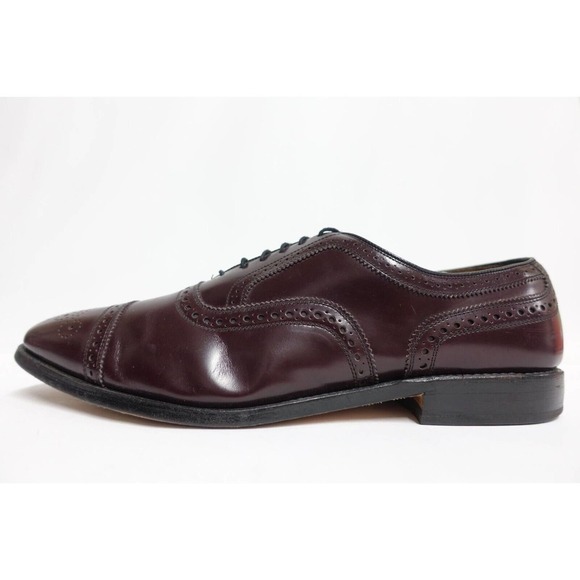 ALLEN EDMONDS Men Dress Shoes Strand Vintage Red 13A-US/12.5UK/48 Narrow Cap-Toe main image 4